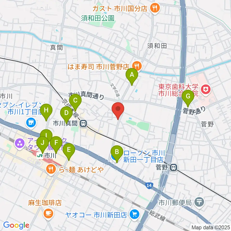 三陽楽器店周辺のコンビニエンスストア一覧地図