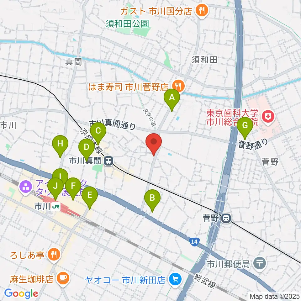 三陽楽器店周辺のコンビニエンスストア一覧地図