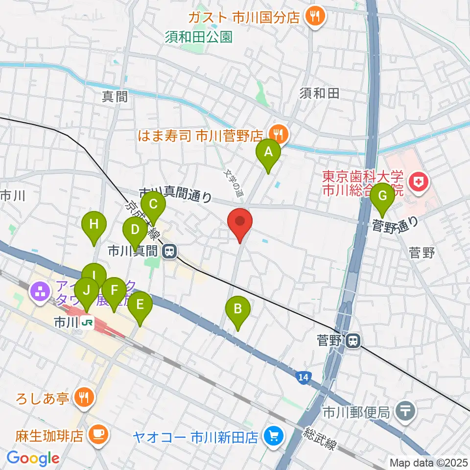 三陽楽器店周辺のコンビニエンスストア一覧地図