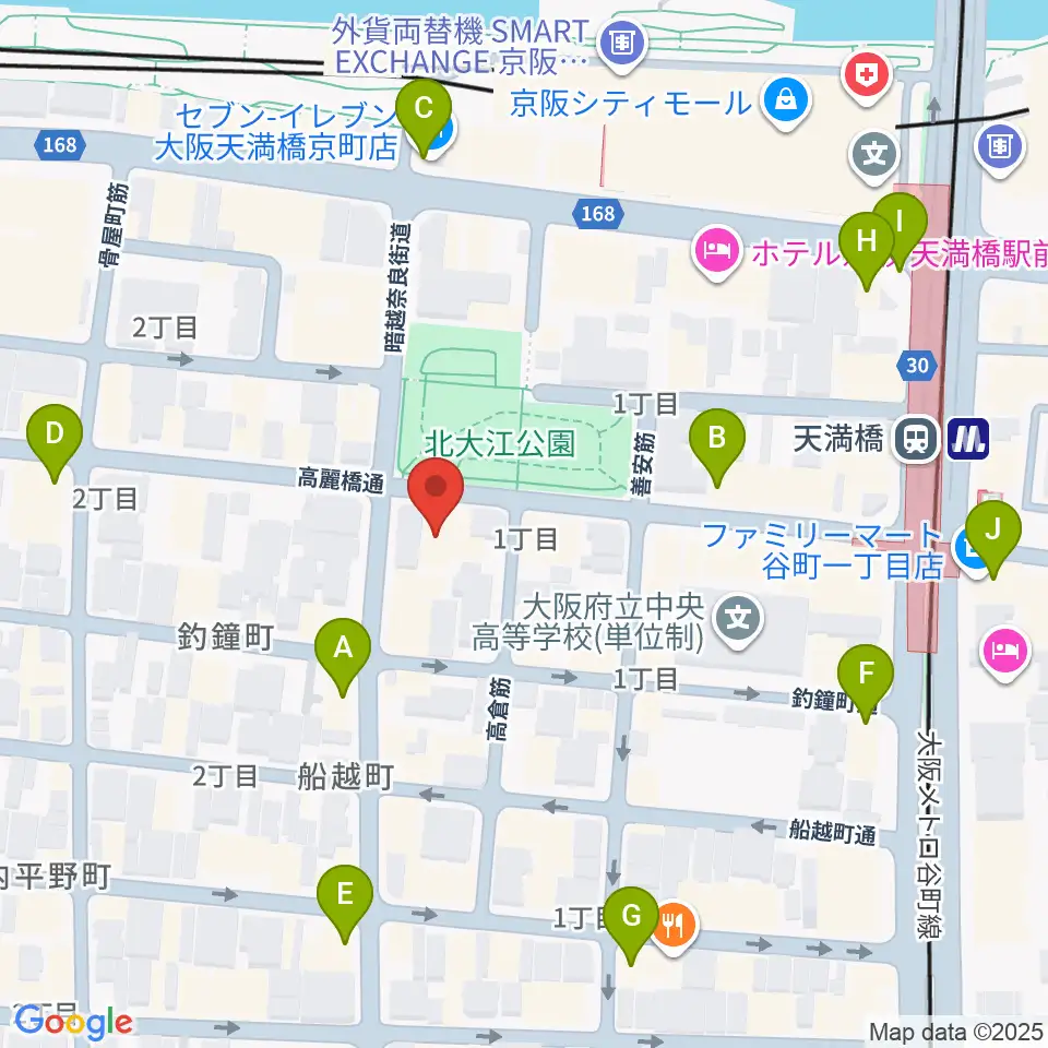 青山ハープ大阪ショールーム周辺のコンビニエンスストア一覧地図
