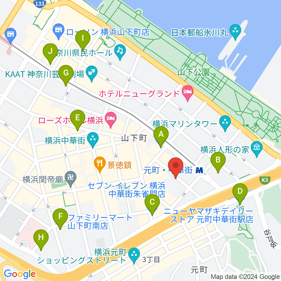 シャンソニエ・デュモン周辺のコンビニエンスストア一覧地図