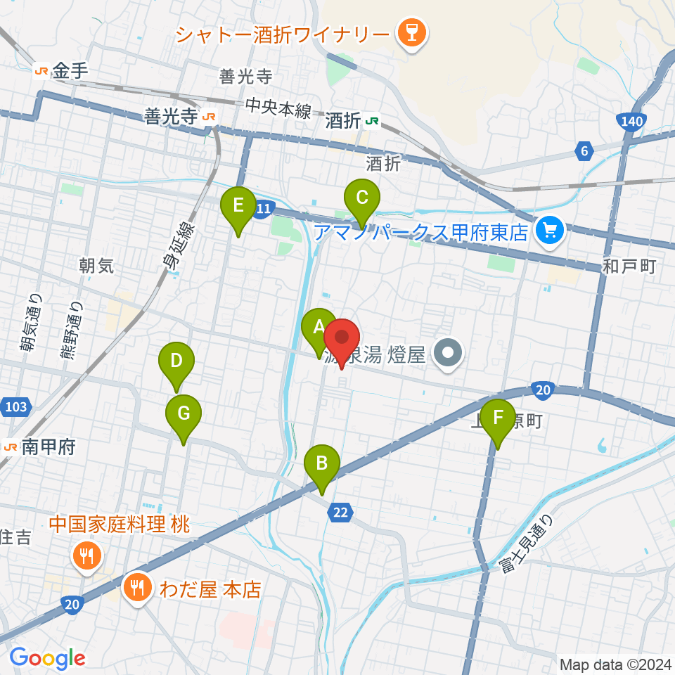 カフェパストリアス周辺のコンビニエンスストア一覧地図