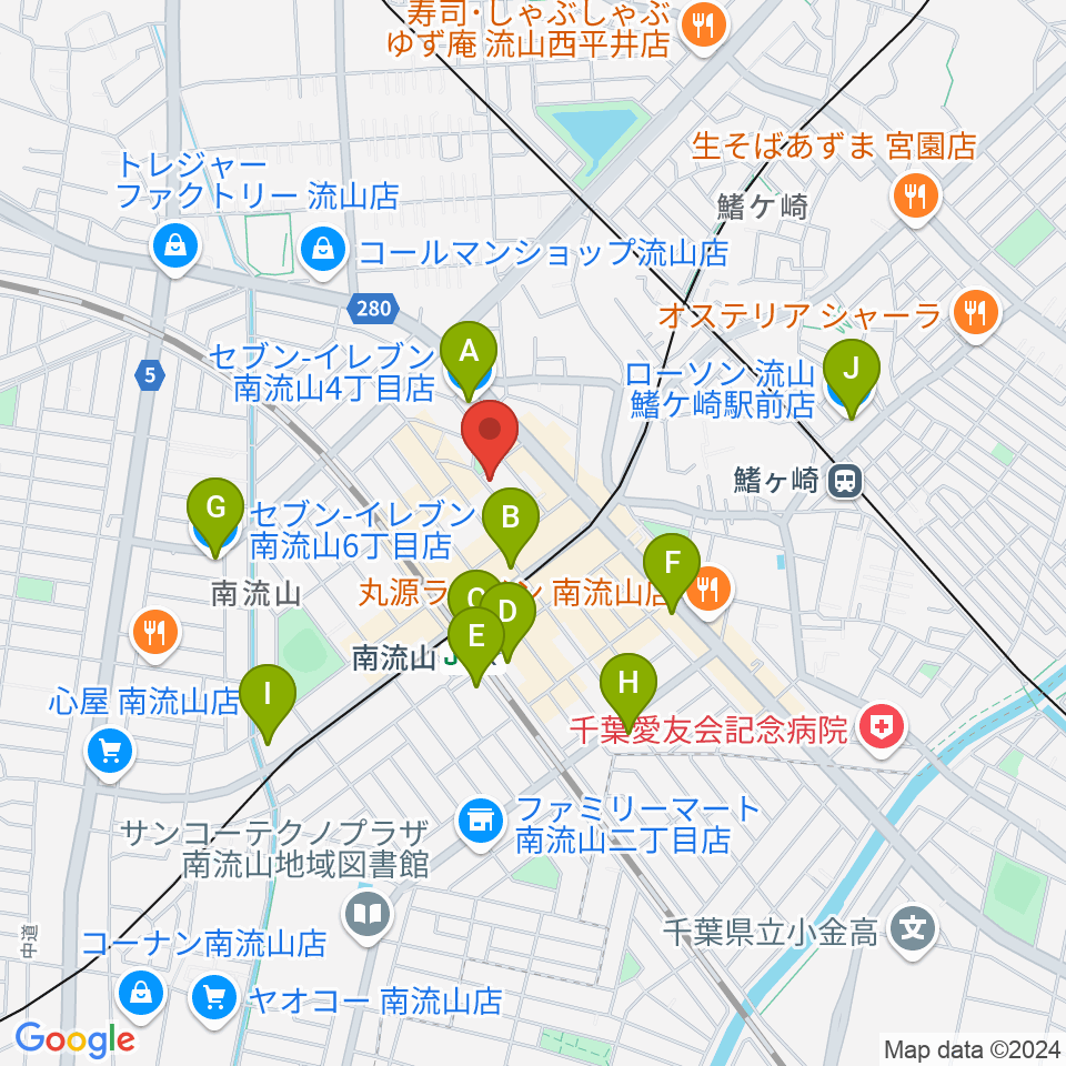 みみミュージック周辺のコンビニエンスストア一覧地図