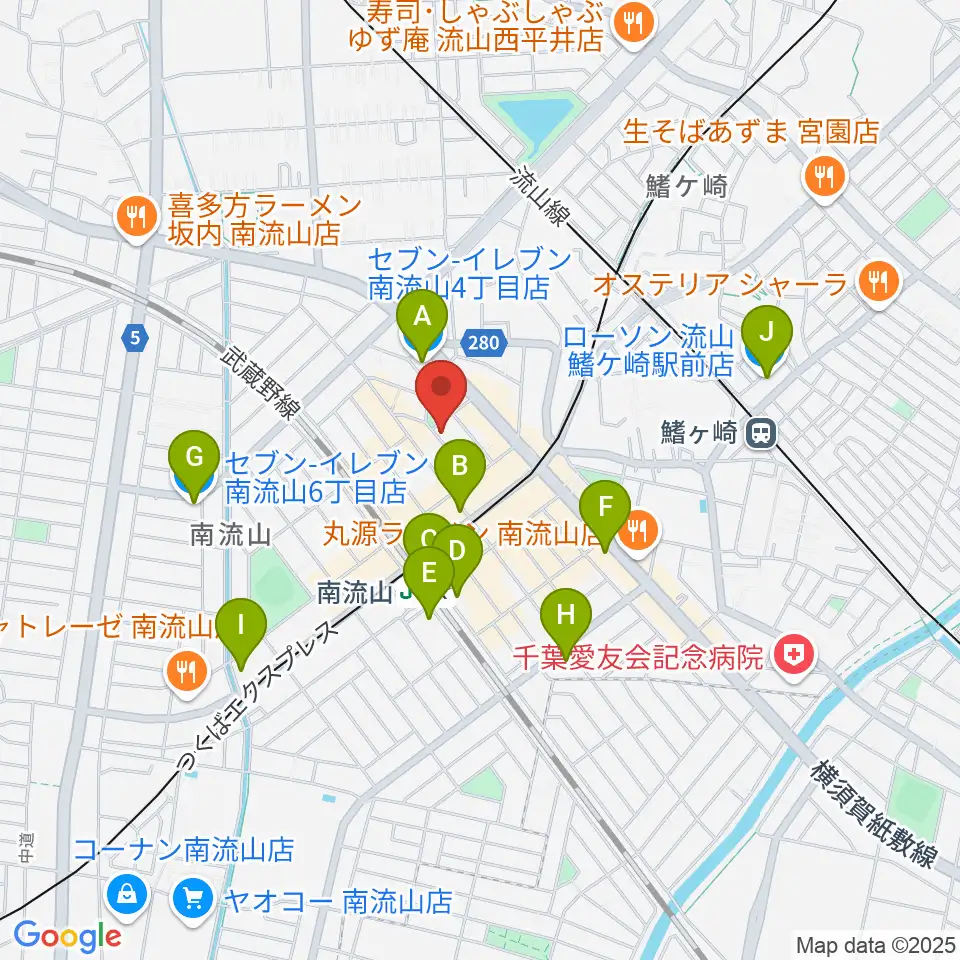 みみミュージック周辺のコンビニエンスストア一覧地図