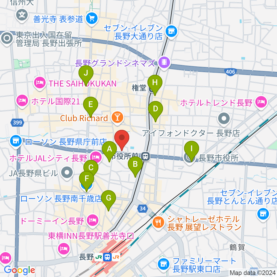 バックドロップ周辺のコンビニエンスストア一覧地図