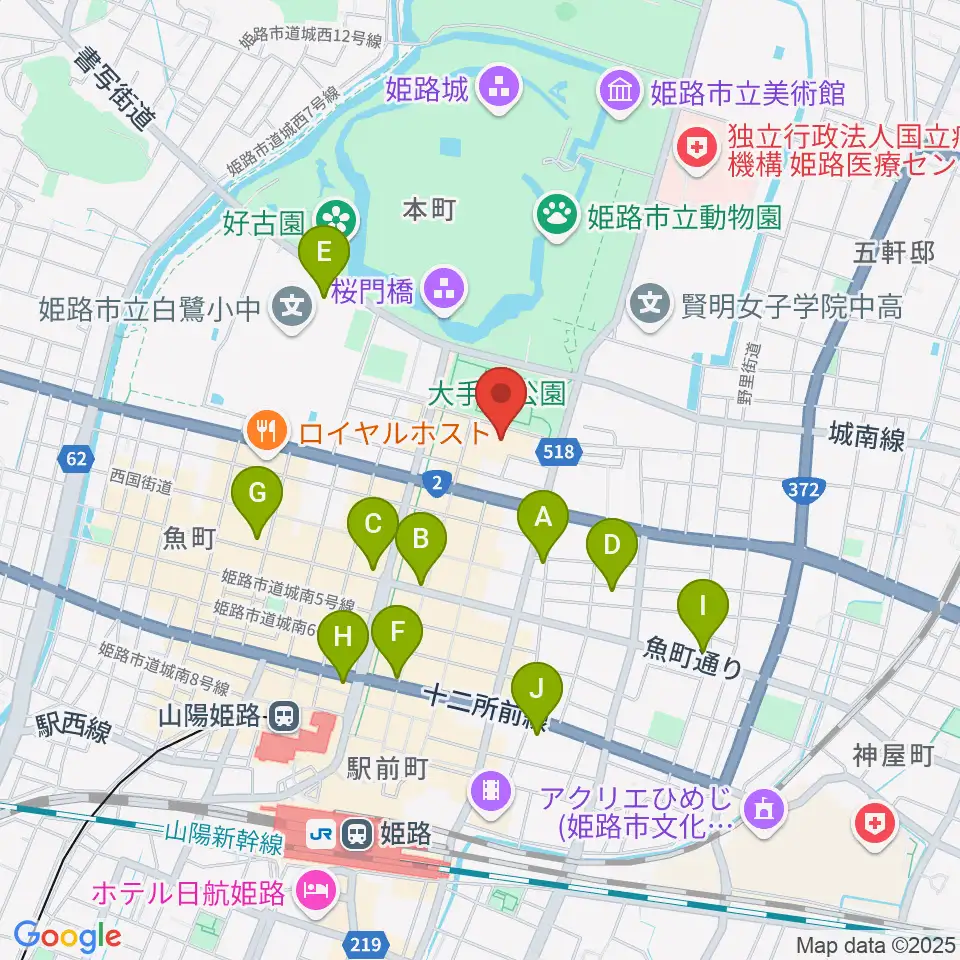 あいめっせホール周辺のコンビニエンスストア一覧地図
