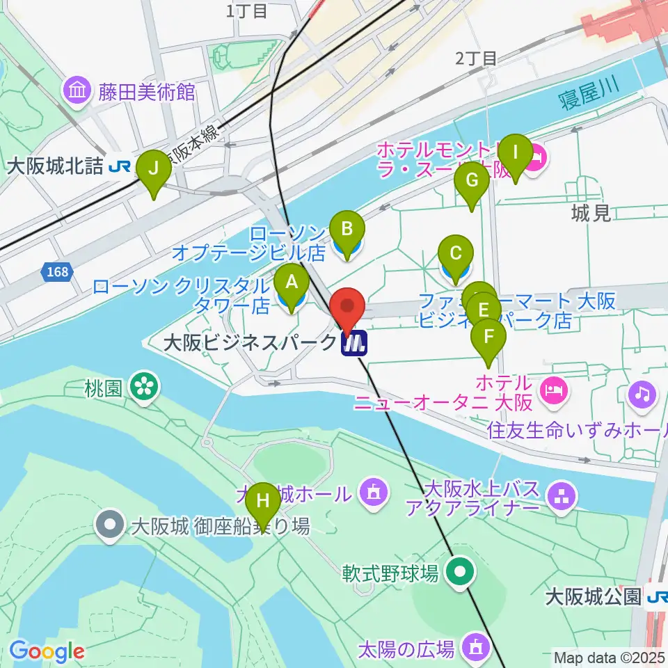松下IMPホール周辺のコンビニエンスストア一覧地図