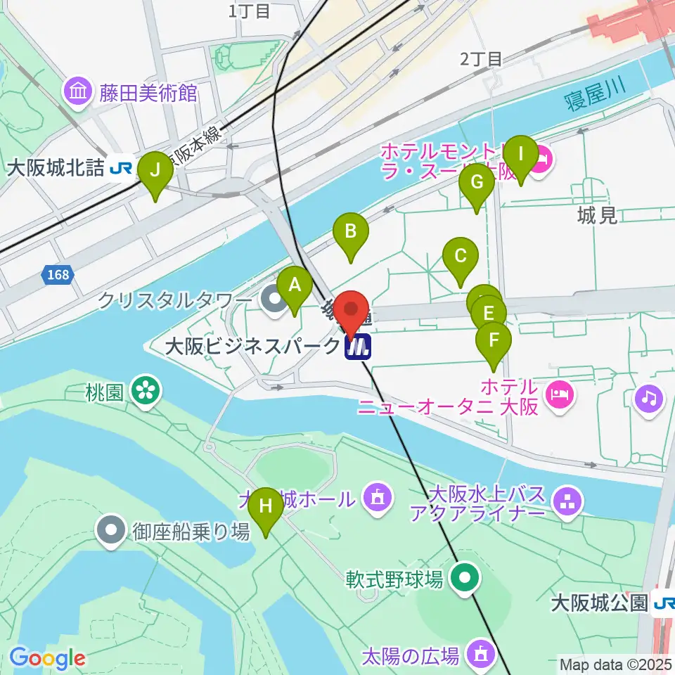 松下IMPホール周辺のコンビニエンスストア一覧地図