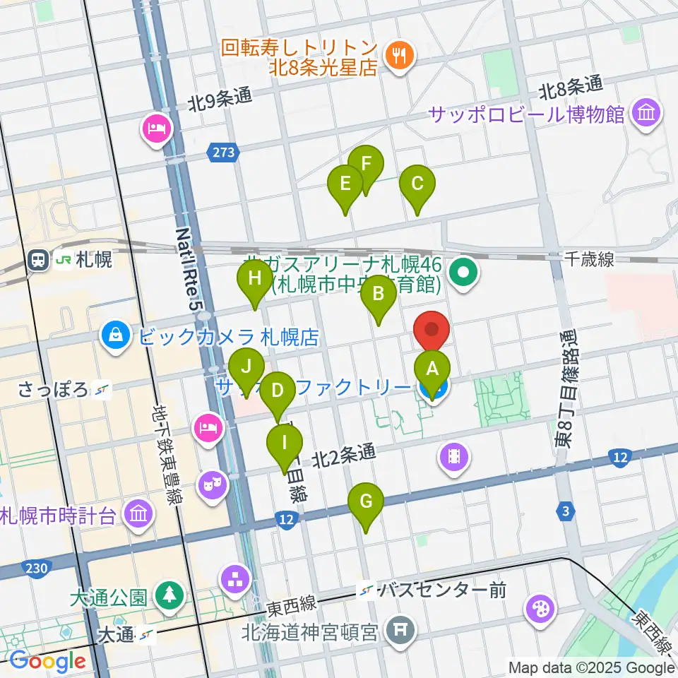 演劇専用小劇場BLOCH (ブロック)周辺のコンビニエンスストア一覧地図