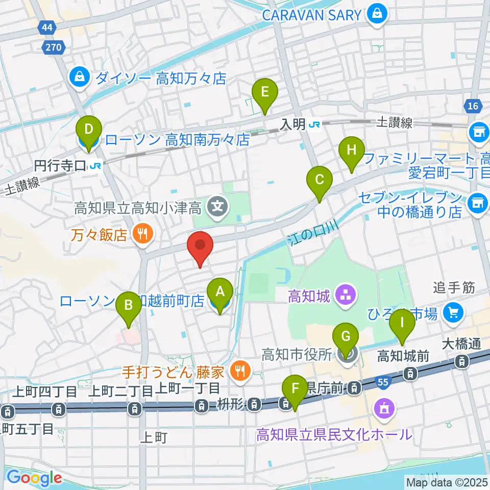 南四国ピアノ販売周辺のコンビニエンスストア一覧地図