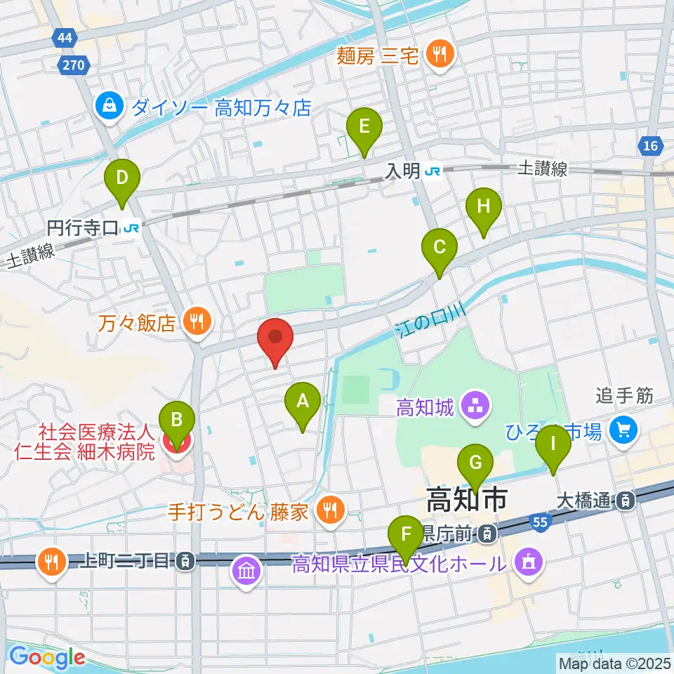南四国ピアノ販売周辺のコンビニエンスストア一覧地図