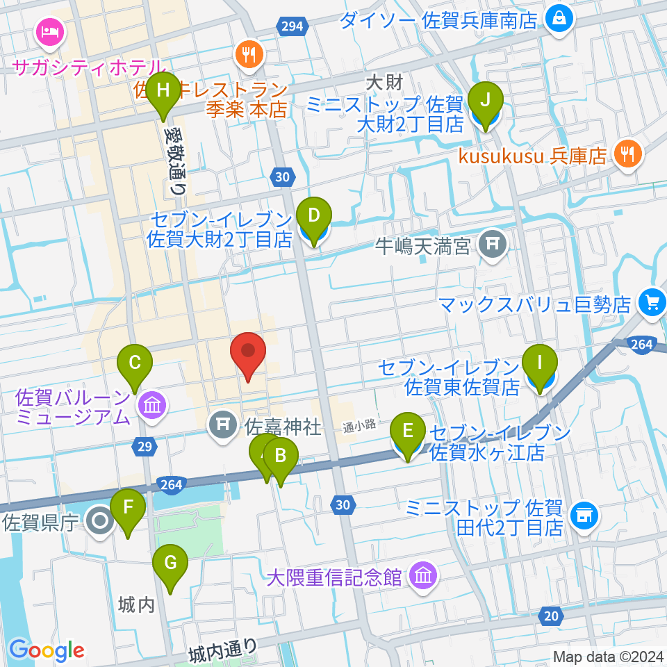 LIVE BAR 雷神周辺のコンビニエンスストア一覧地図