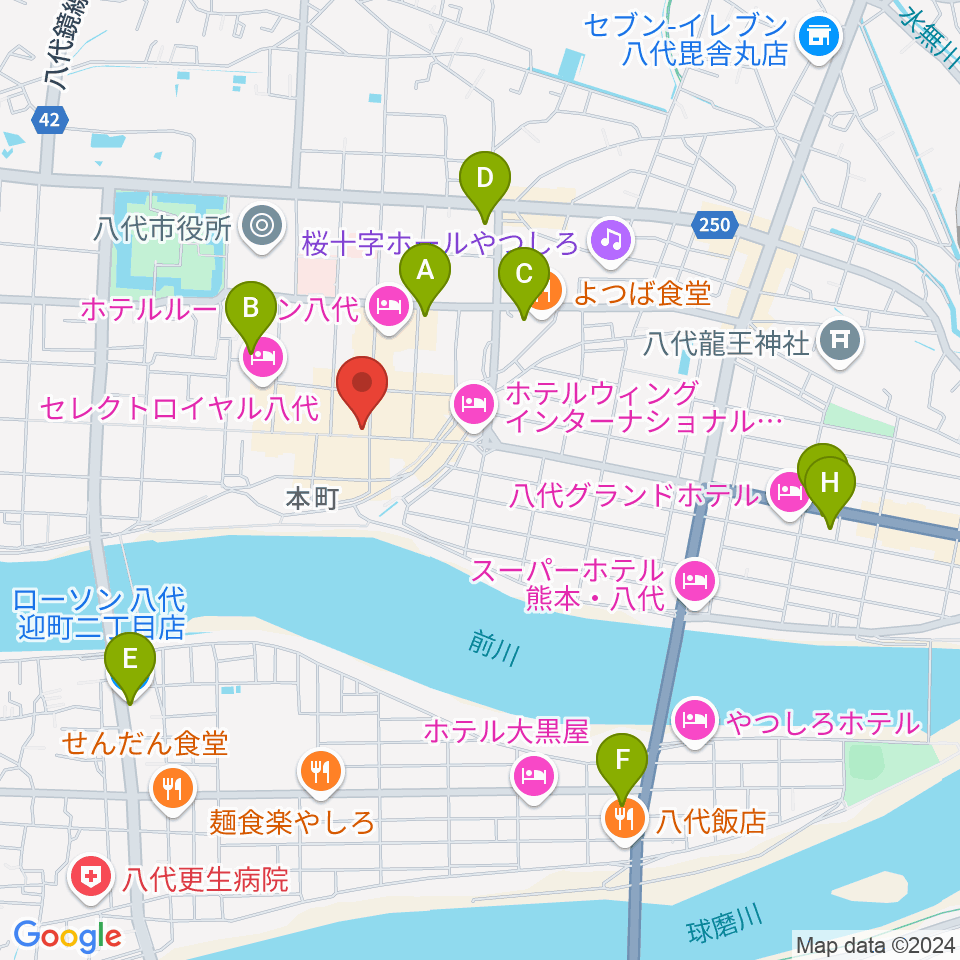 JazzBar FIRST周辺のコンビニエンスストア一覧地図