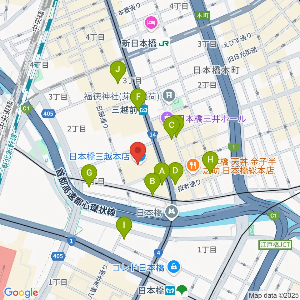 三越劇場周辺のコンビニエンスストア一覧地図