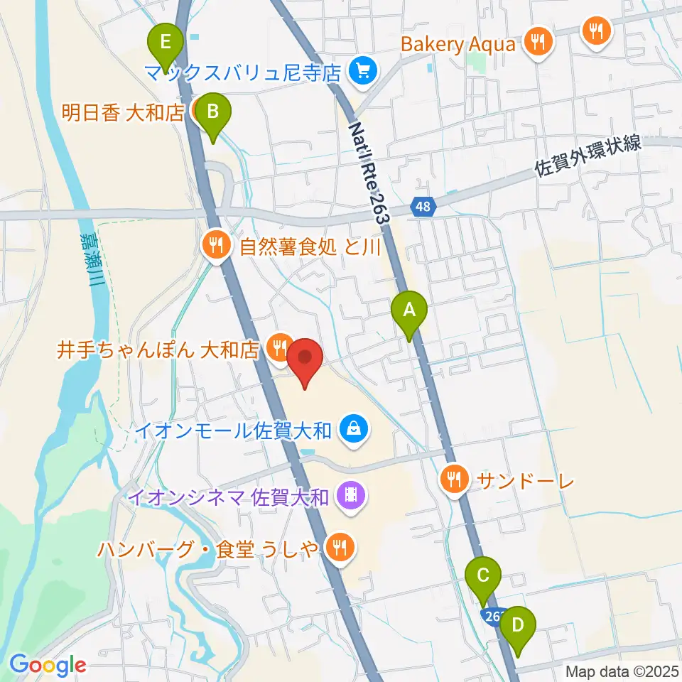 島村楽器 イオンモール佐賀大和店周辺のコンビニエンスストア一覧地図