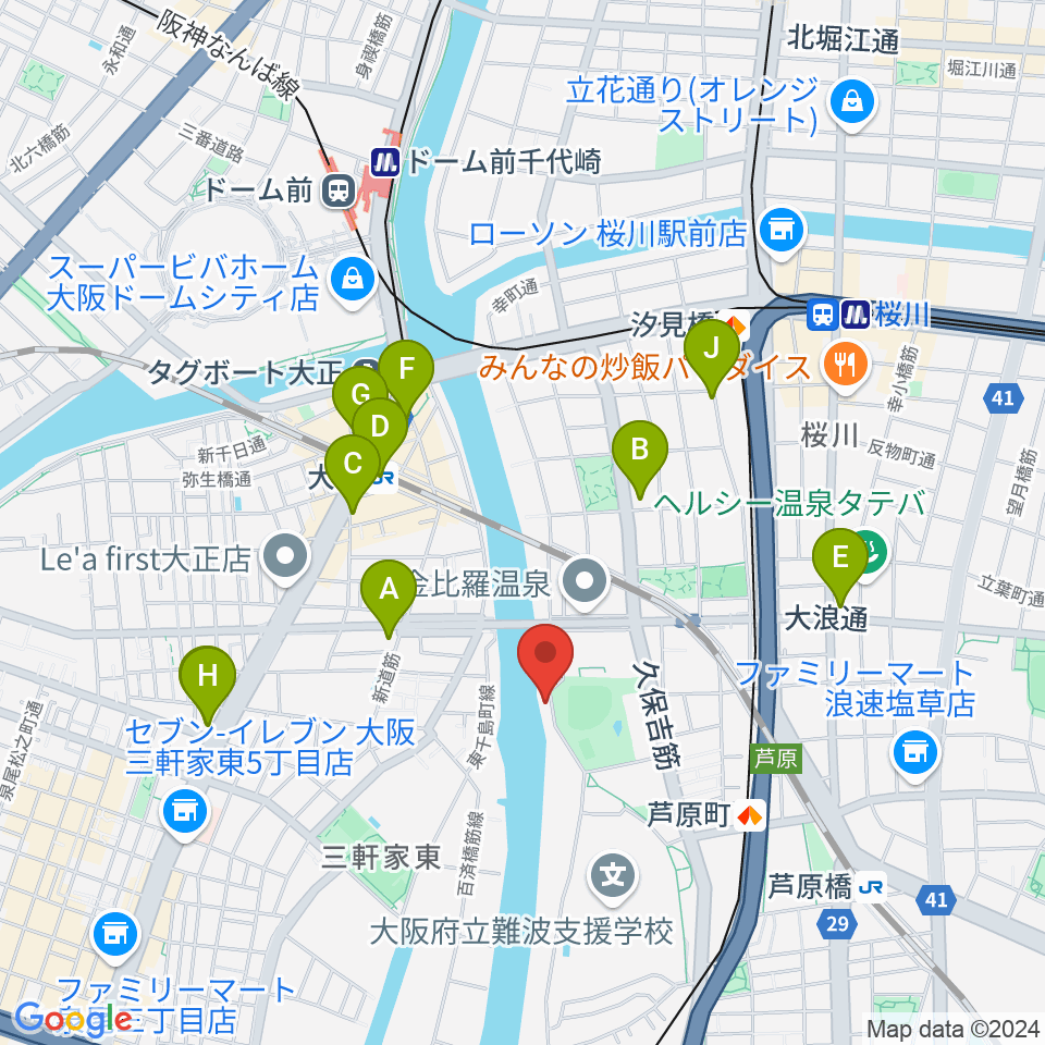 KARAKURIスタジオ周辺のコンビニエンスストア一覧地図