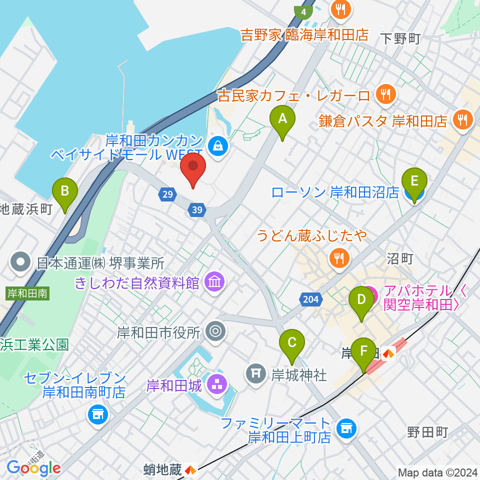 南海浪切ホール周辺のコンビニエンスストア一覧地図