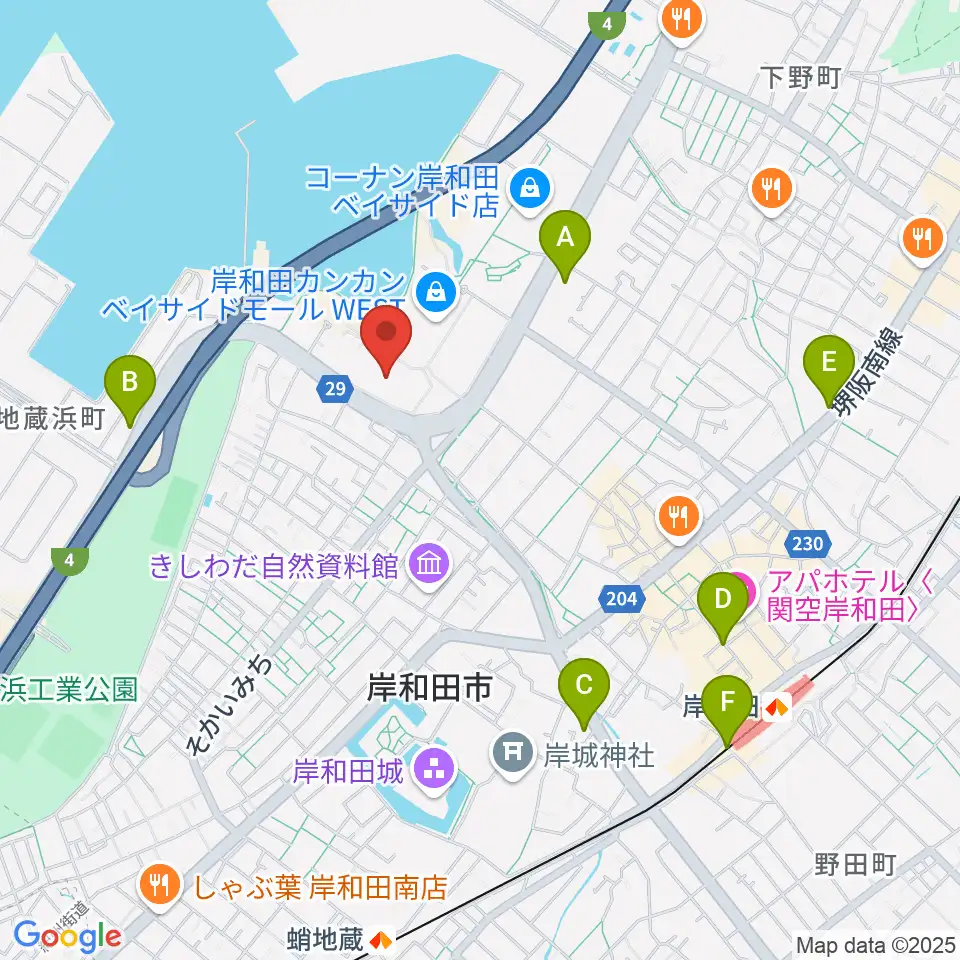 南海浪切ホール周辺のコンビニエンスストア一覧地図