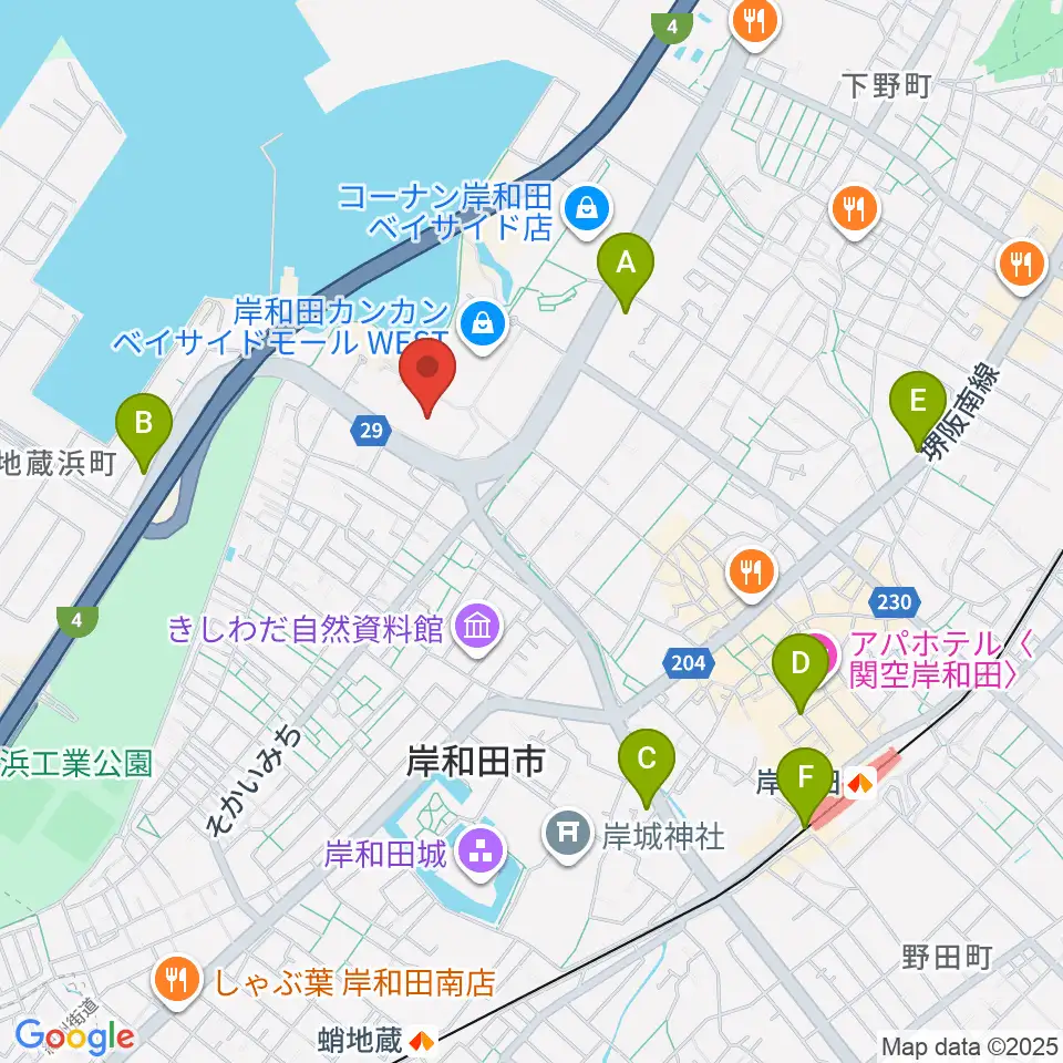 南海浪切ホール周辺のコンビニエンスストア一覧地図