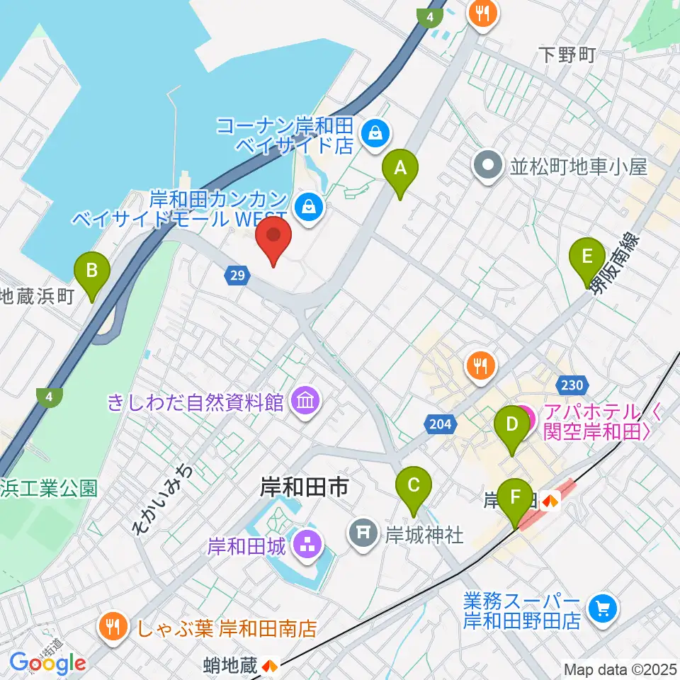 南海浪切ホール周辺のコンビニエンスストア一覧地図