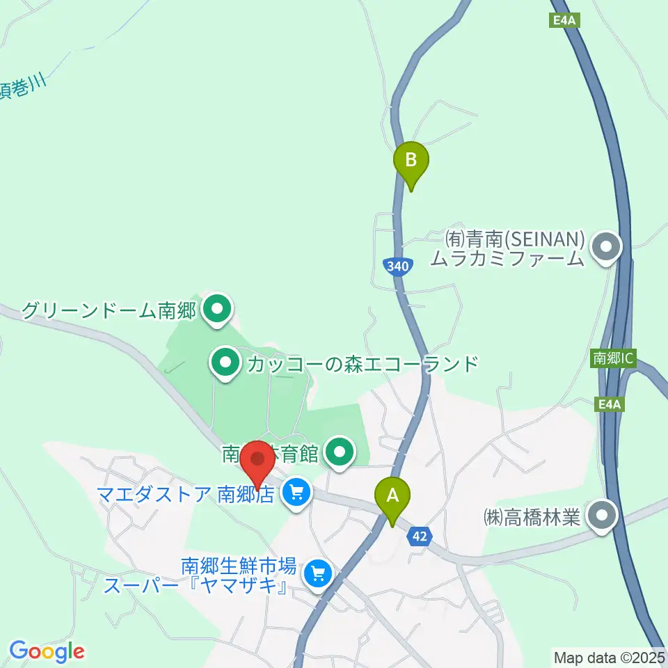 八戸市南郷文化ホール スウィングベリーNANGO周辺のコンビニエンスストア一覧地図