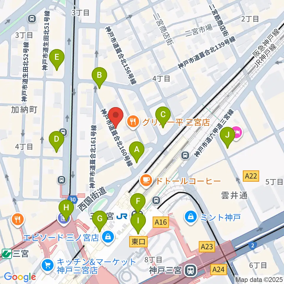 アルマギタースクール周辺のコンビニエンスストア一覧地図