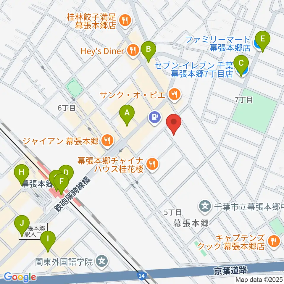 ミュージックスクールジャズン周辺のコンビニエンスストア一覧地図