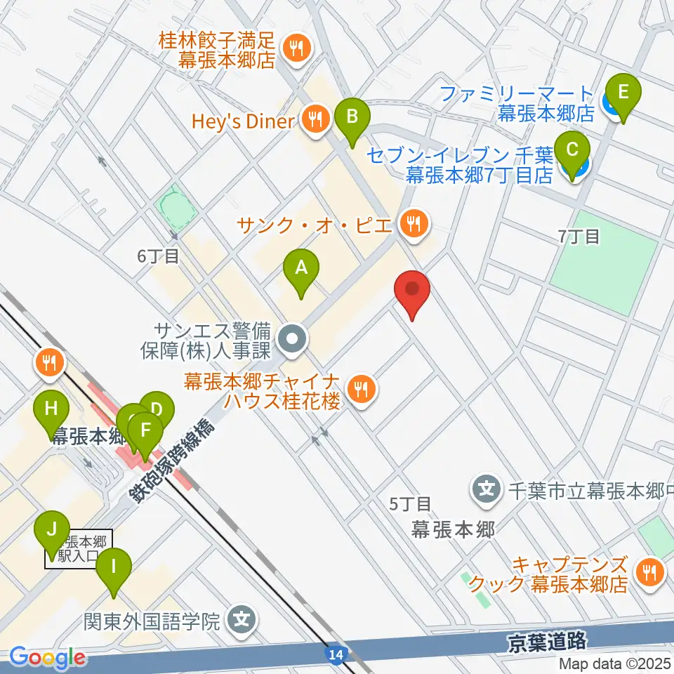 ミュージックスクールジャズン周辺のコンビニエンスストア一覧地図