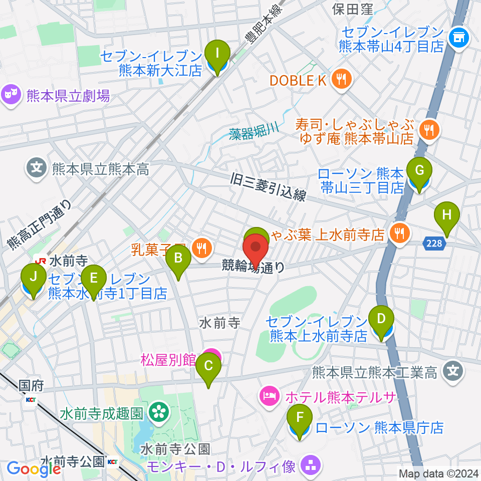 ビートニック80周辺のコンビニエンスストア一覧地図