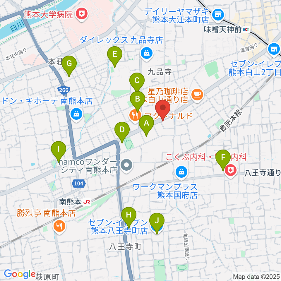 ミュージックファーム周辺のコンビニエンスストア一覧地図