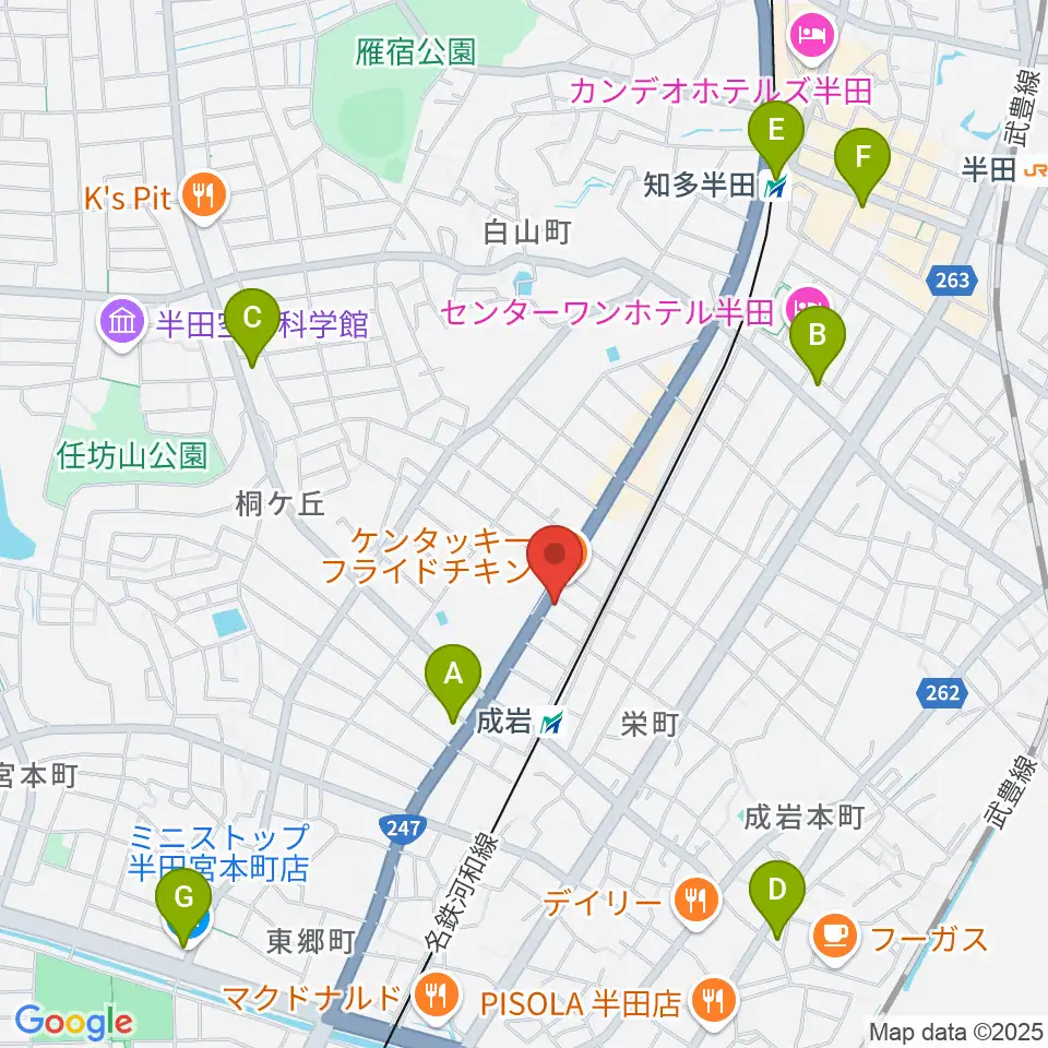 J.Pミュージックスクール周辺のコンビニエンスストア一覧地図