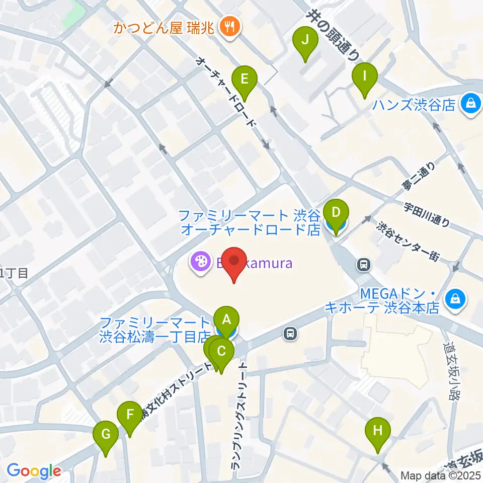 シアターコクーン周辺のコンビニエンスストア一覧地図