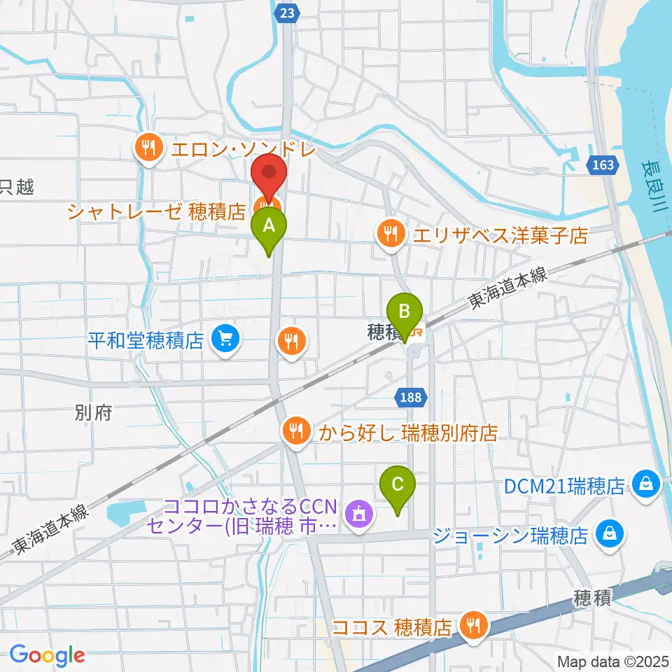 川瀬ギター教室周辺のコンビニエンスストア一覧地図
