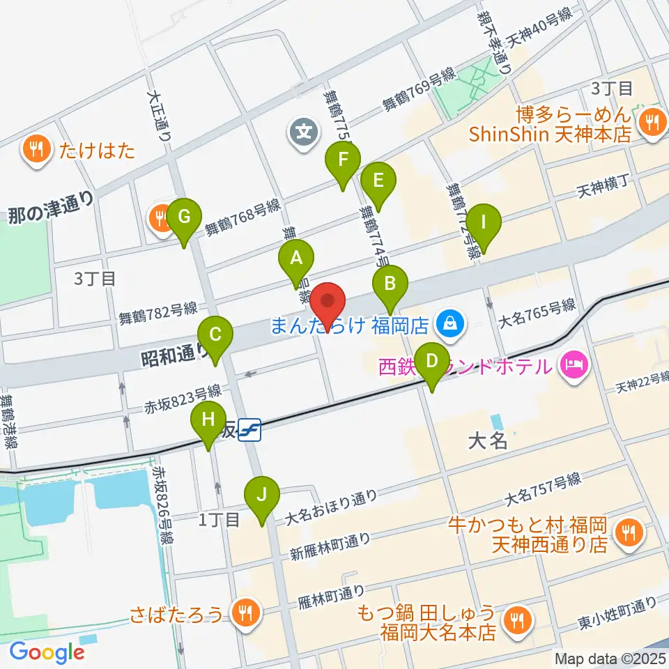 クレモナ楽器周辺のコンビニエンスストア一覧地図