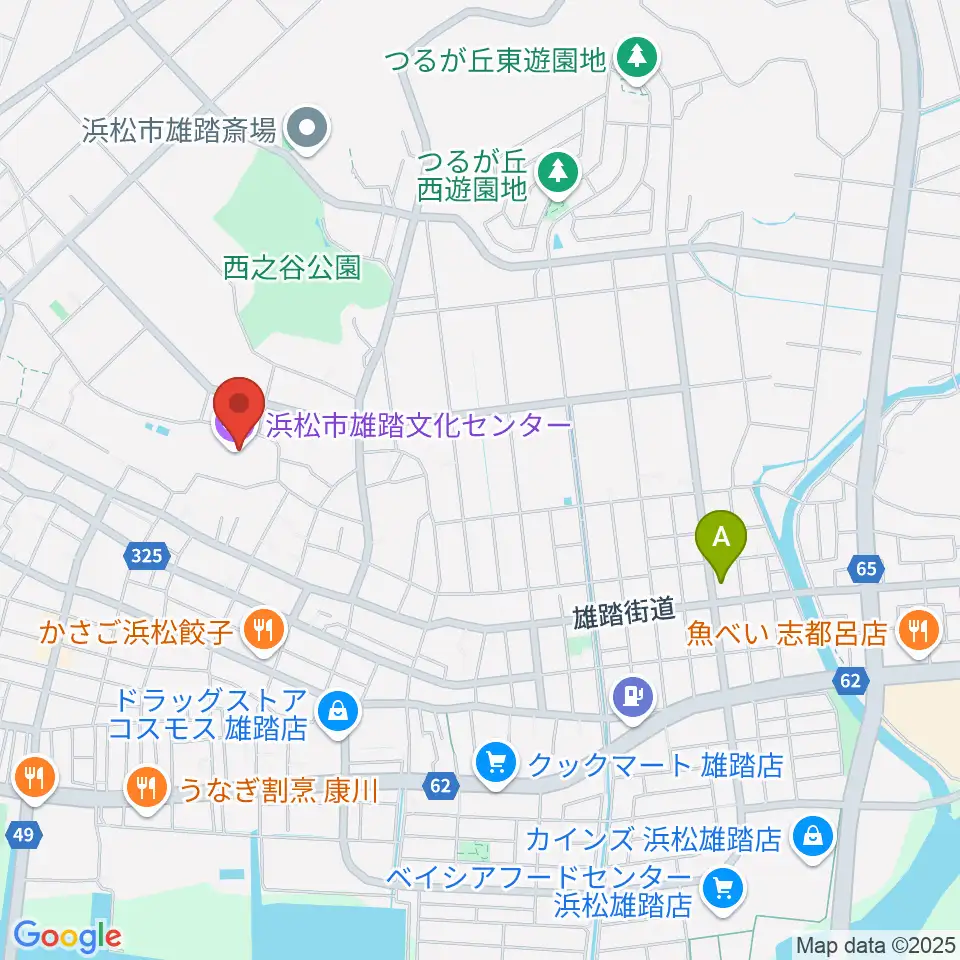 浜松市雄踏文化センター周辺のコンビニエンスストア一覧地図