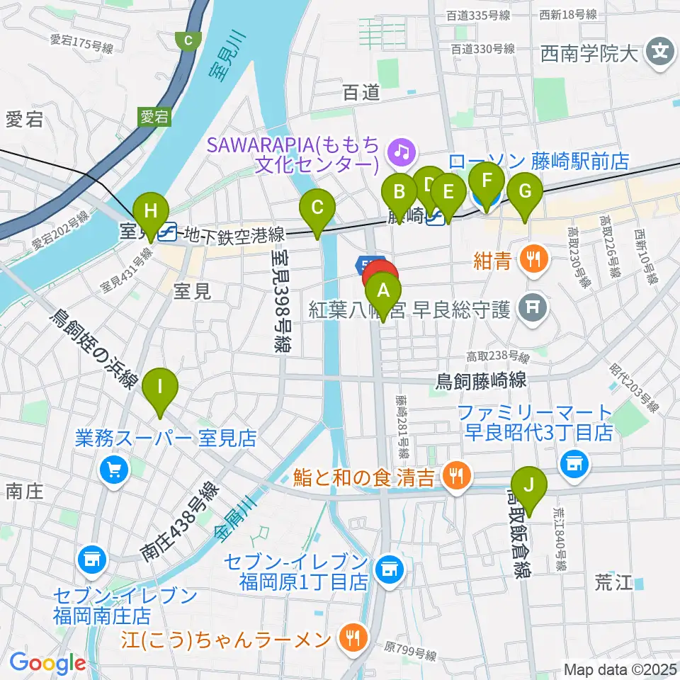 日本楽芸社 ピアノパーク周辺のコンビニエンスストア一覧地図