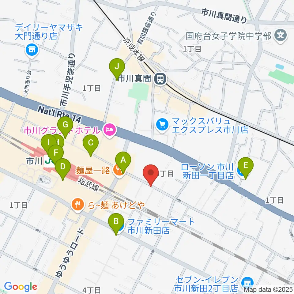 管楽器専門店 Groovin' Trumpet周辺のコンビニエンスストア一覧地図