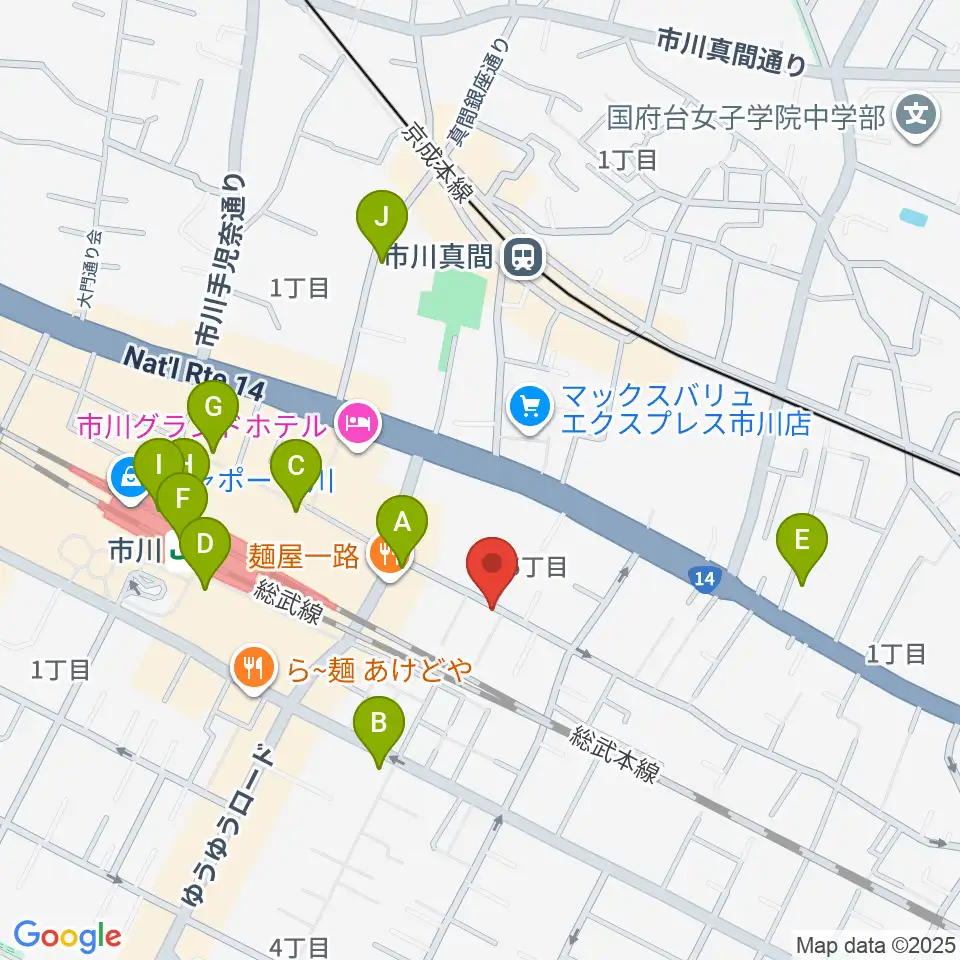 管楽器専門店 Groovin' Trumpet周辺のコンビニエンスストア一覧地図