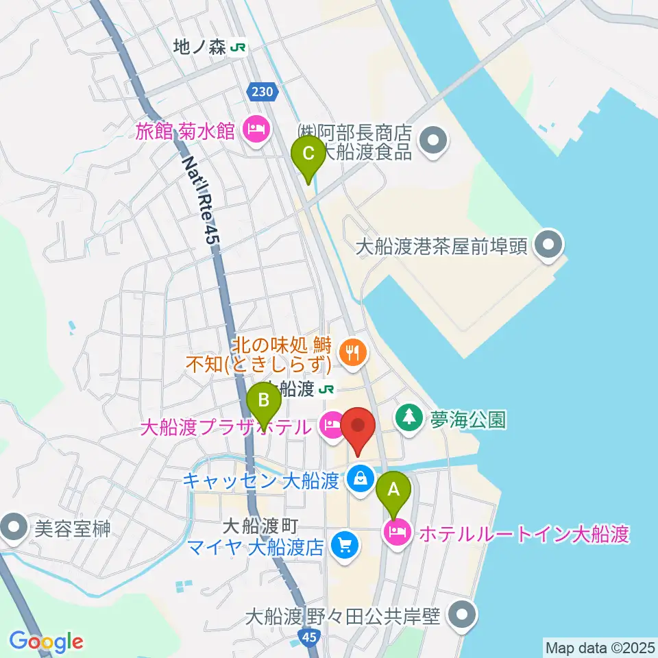 KESEN ROCK FREAKS周辺のコンビニエンスストア一覧地図
