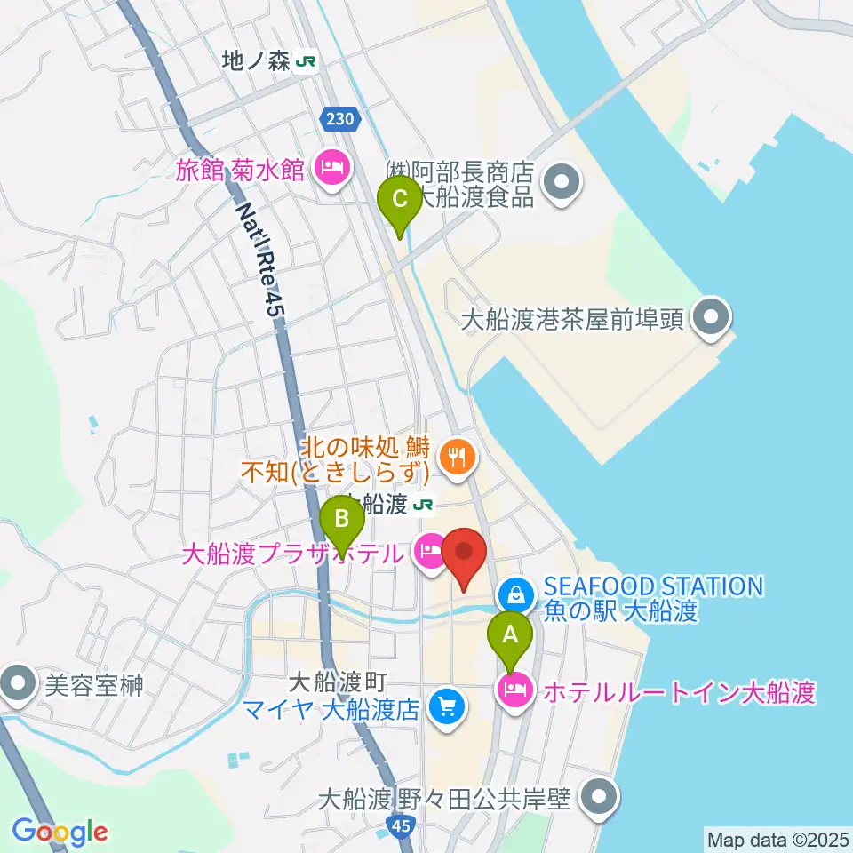KESEN ROCK FREAKS周辺のコンビニエンスストア一覧地図