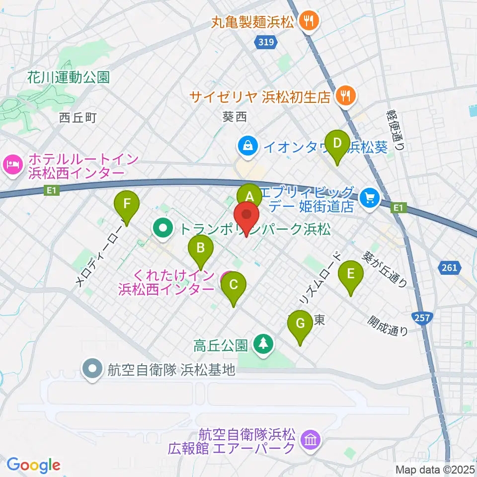 きたいち音楽教室周辺のコンビニエンスストア一覧地図
