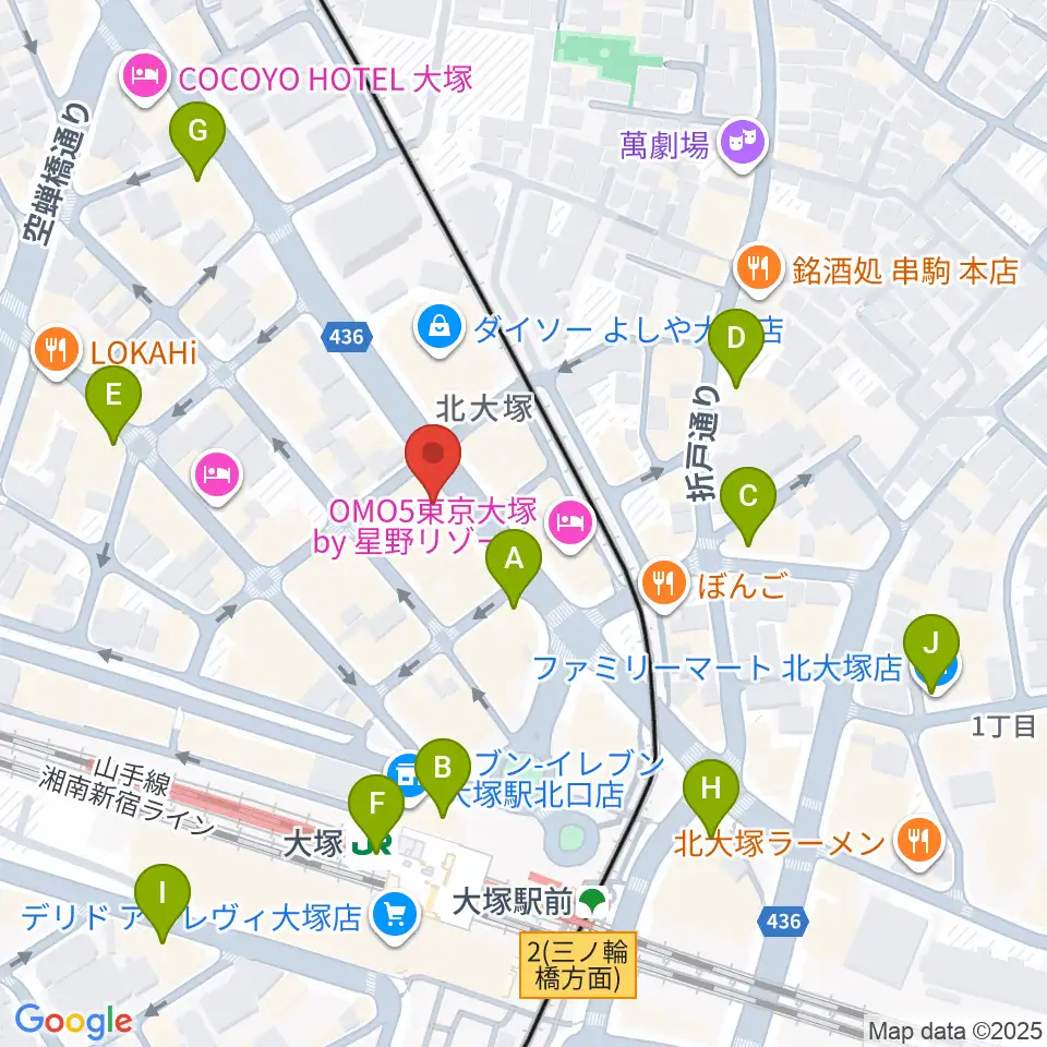 大塚Hearts+周辺のコンビニエンスストア一覧地図
