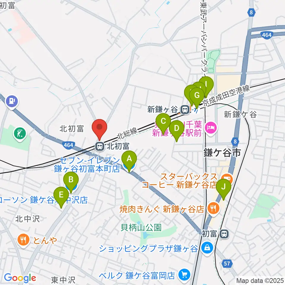 ハンドワイヤードガレージ周辺のコンビニエンスストア一覧地図