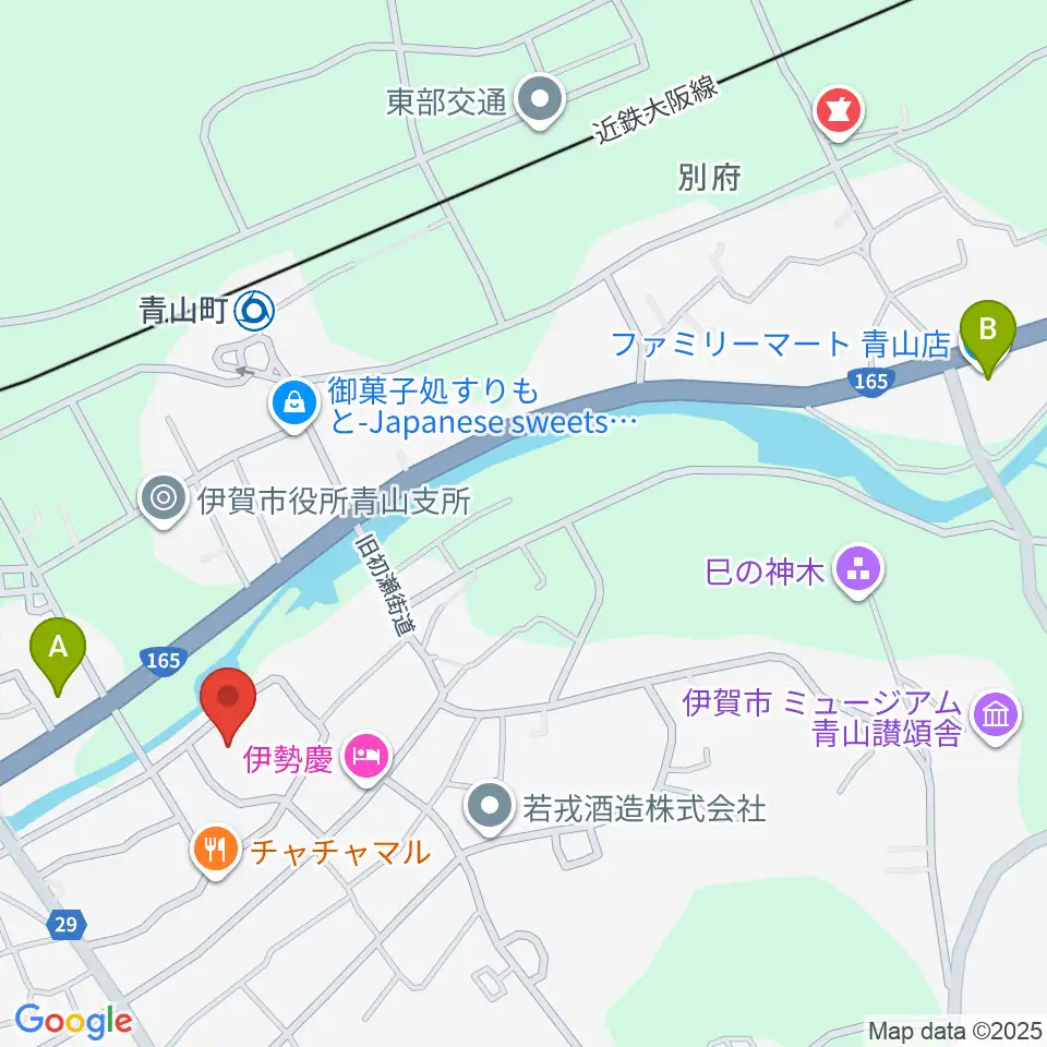 青山ホール周辺のコンビニエンスストア一覧地図