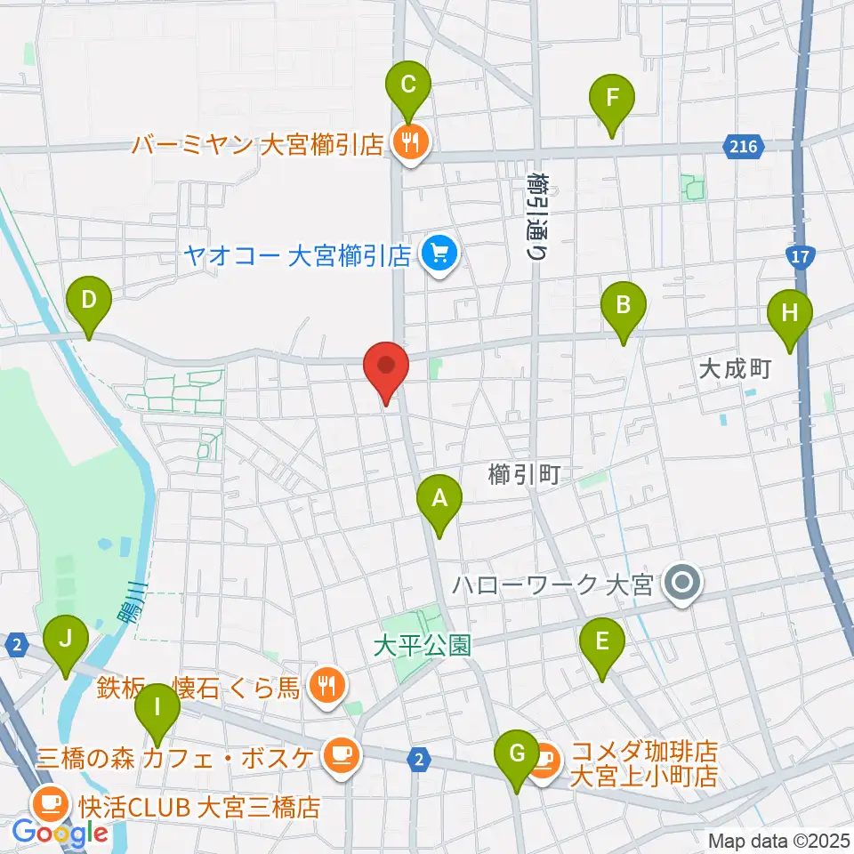 岸音楽教室周辺のコンビニエンスストア一覧地図