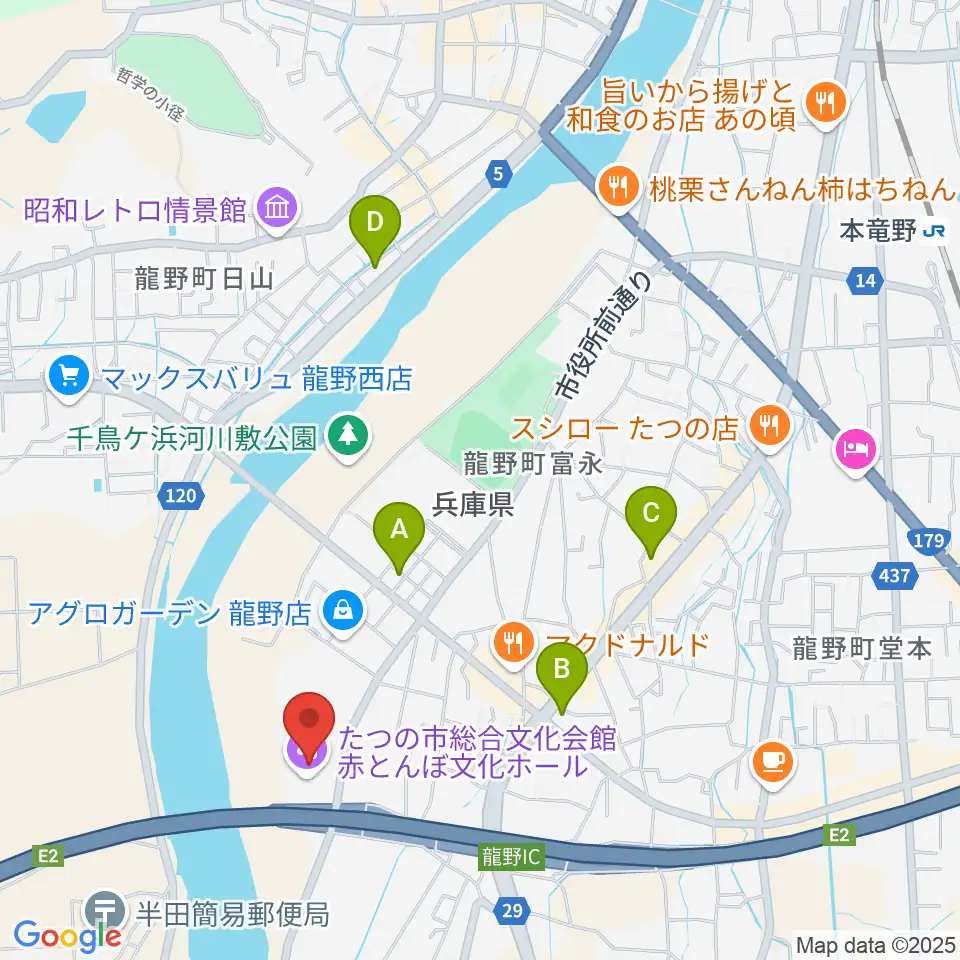 赤とんぼ文化ホール周辺のコンビニエンスストア一覧地図