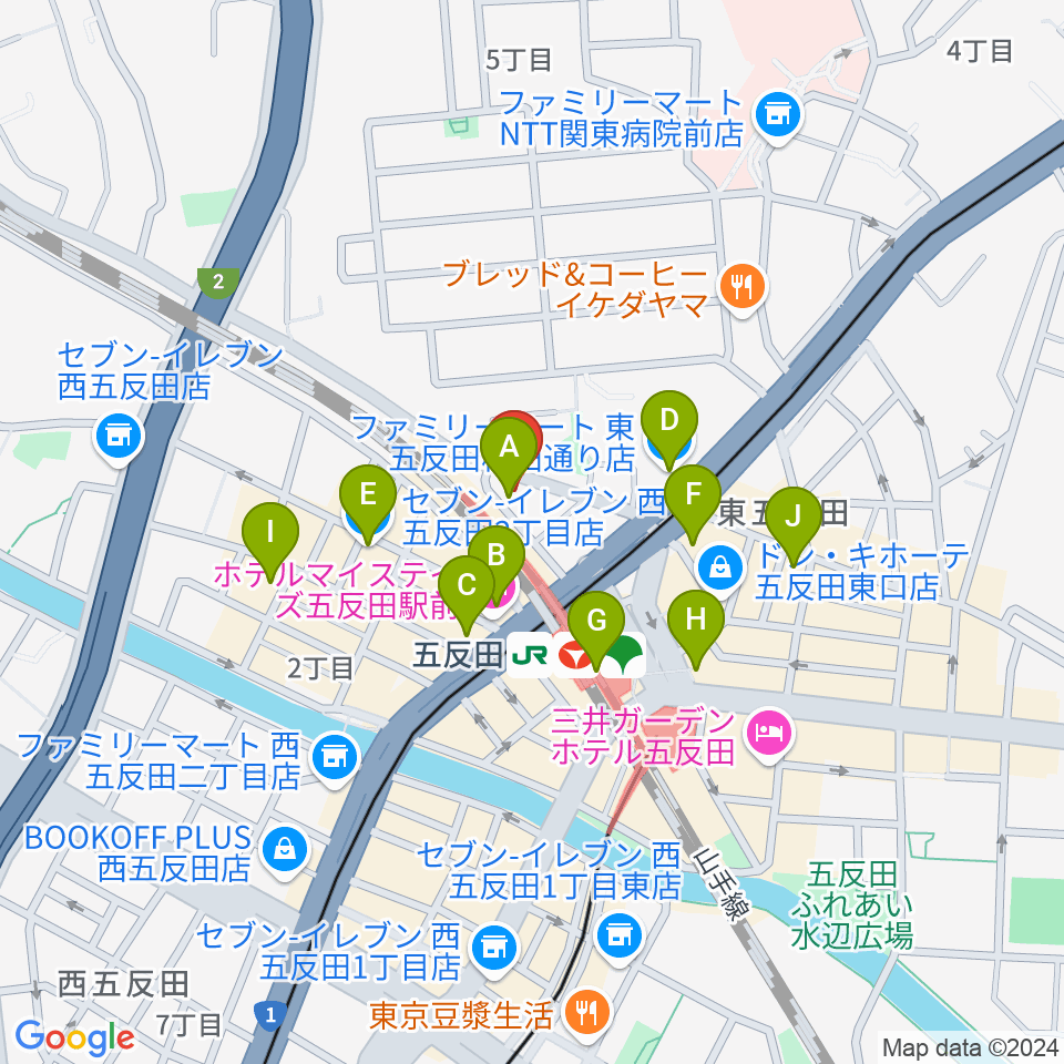 佐野ギター教室周辺のコンビニエンスストア一覧地図