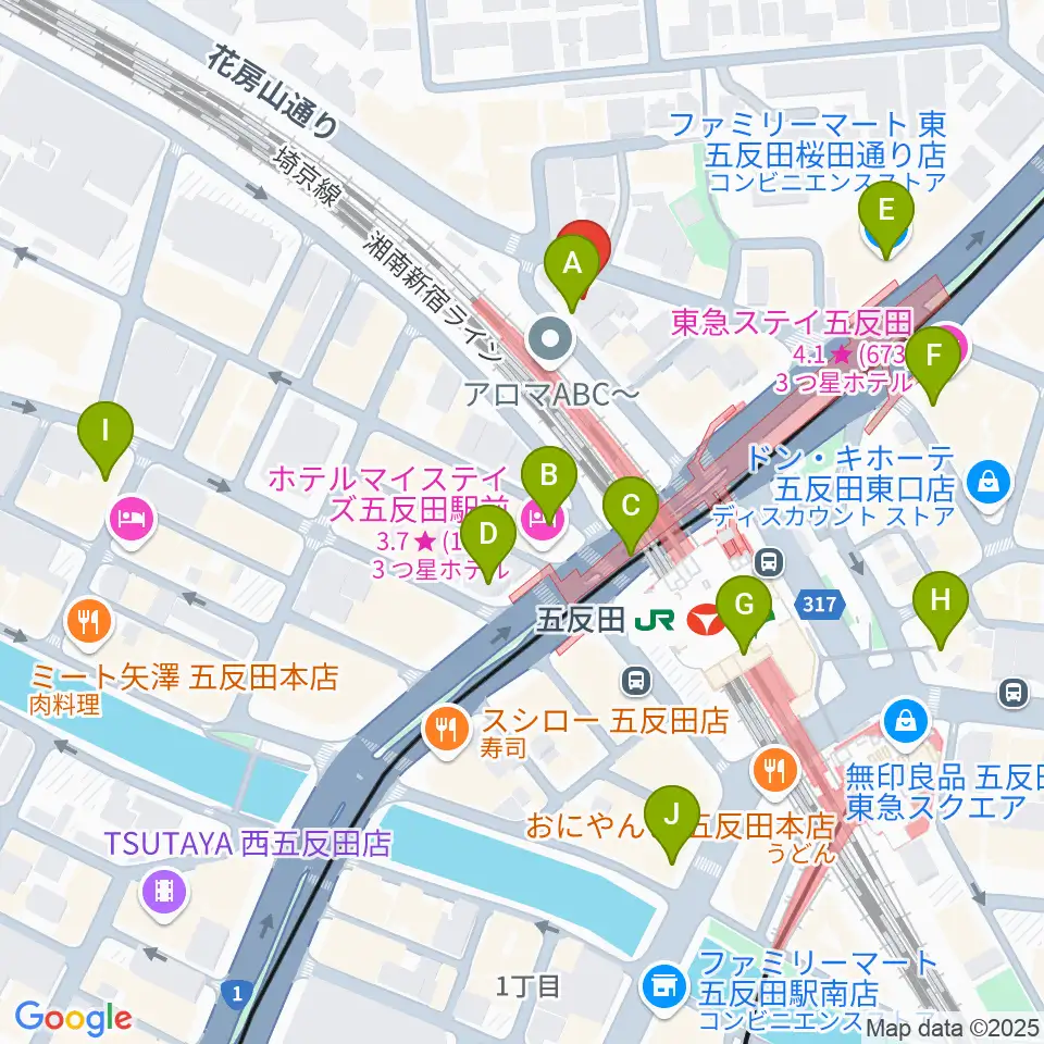 佐野ギター教室周辺のコンビニエンスストア一覧地図