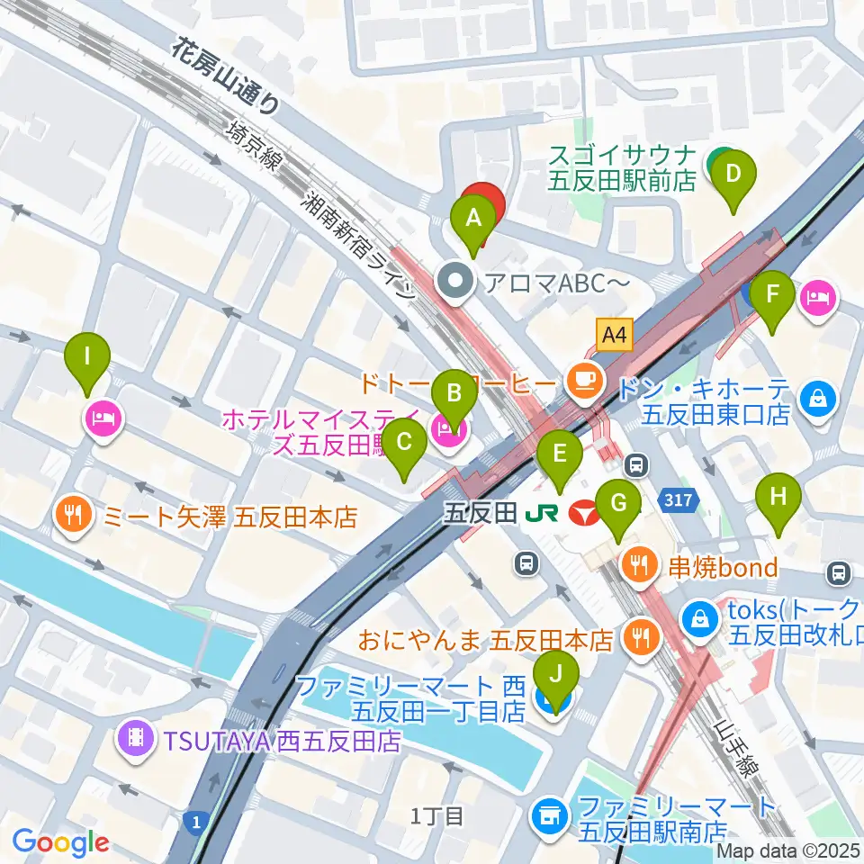 佐野ギター教室周辺のコンビニエンスストア一覧地図