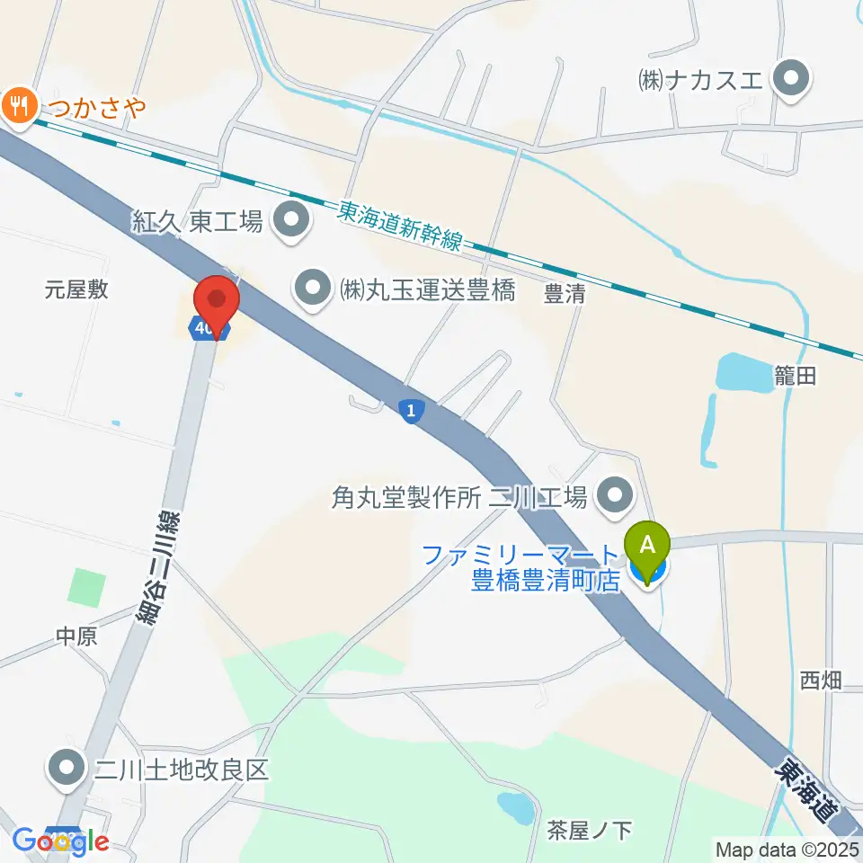 豊橋アバンティ周辺のコンビニエンスストア一覧地図